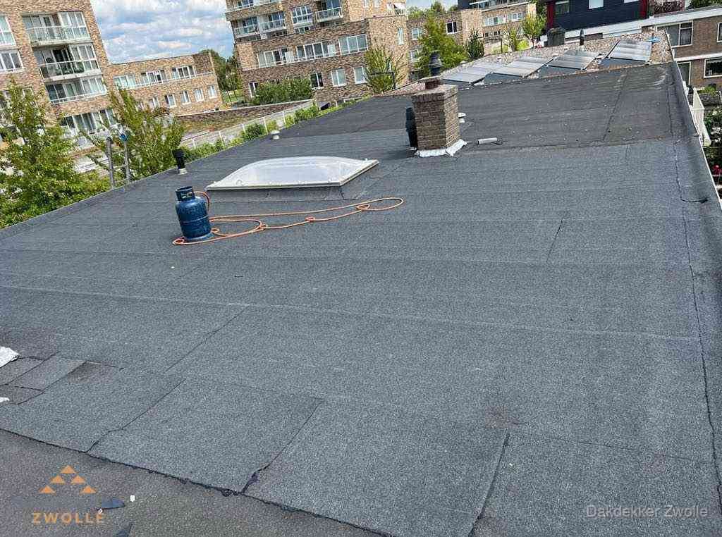 Dakbedekking Bitumen Plat Dak Zwolle